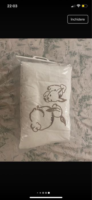 Plapuma si perna cu lenjerie pentru ele de la ikea