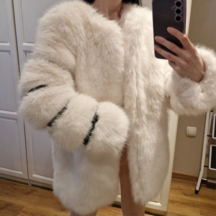 ново дамско палто с косъм