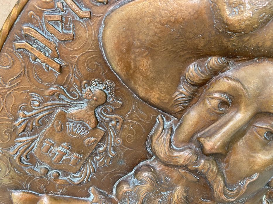 Огромно френско пано за стена от мед художник