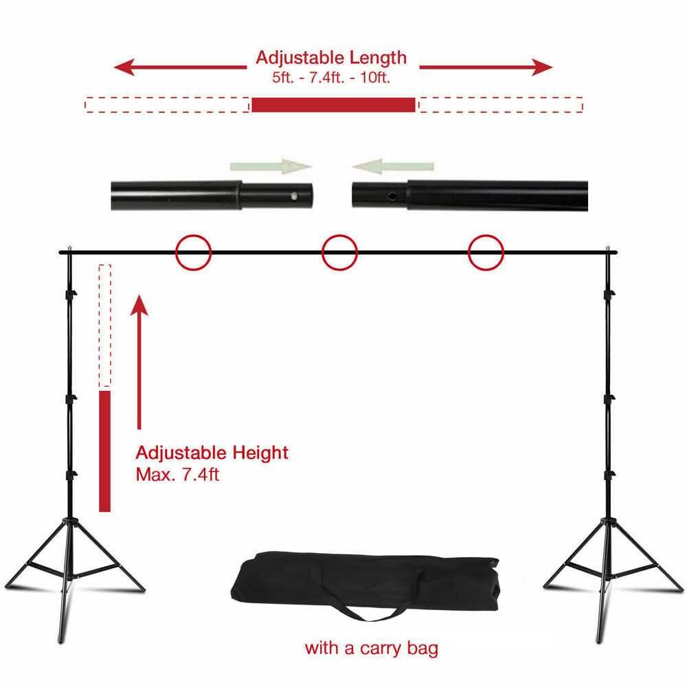 ТОП ЦЕНА Фонова система фотостудио статив стойка 2х2м и 2х3м