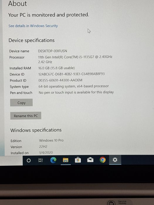 Lenovo Thinkbook 14• i5-11th gen• 16gb ram• bateria 6-8 ore• usb C