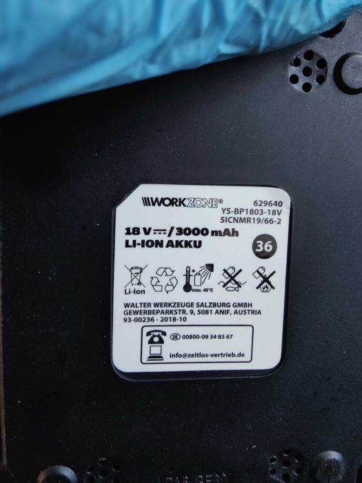 WorkZone Pistol , cheie electrica cu impact  18v LI-ON 3Ah  250Nm NOU