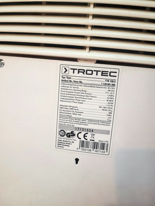 Dezumidificator Trotec