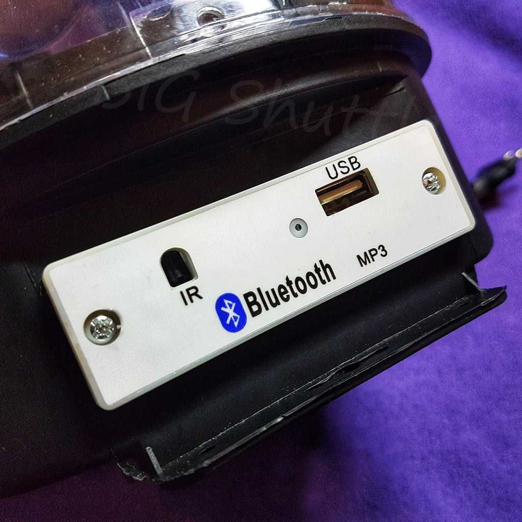 Cветящийся диско шар (цветомузыка) с Bluetooth и USB.