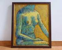 Tablou Irina Dragomir, “Nude sitting”, ulei pe panza