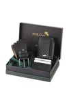 Мъжки костюм, POLO Air, кариран портфейл, колан