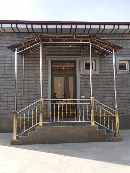 Нержавейка перила  кафолатланган