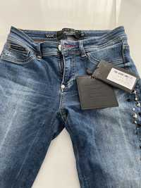 Blugi jeans elastici philipp plein noi originali mas 26 s/m