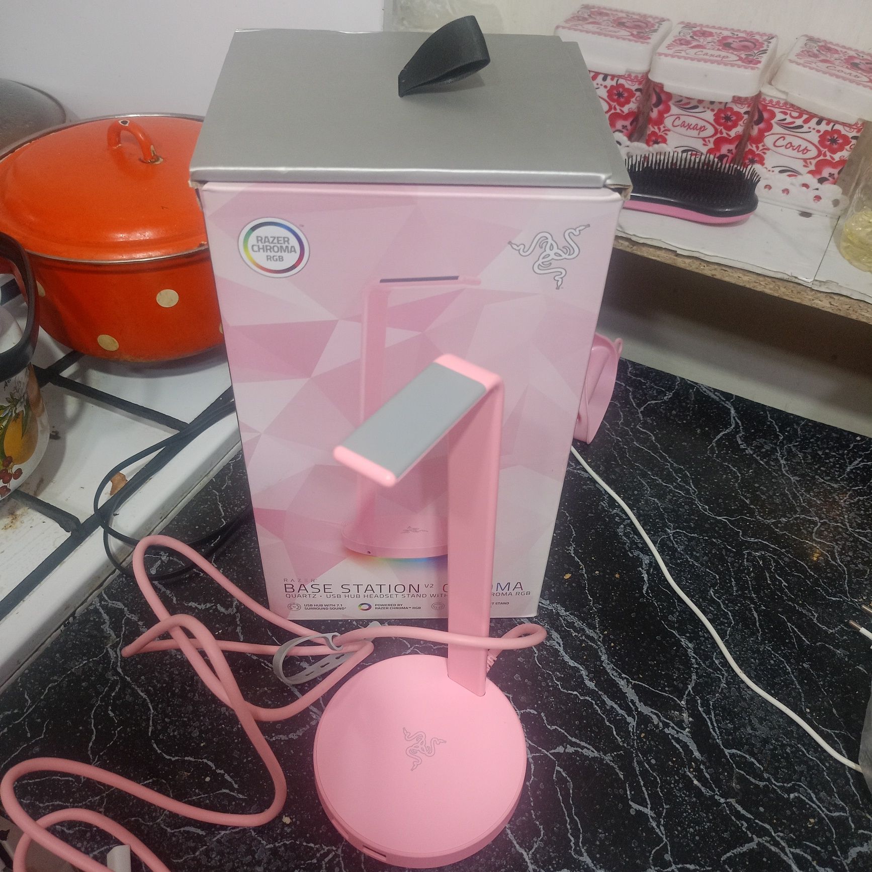 Подставка под наушники raser base station v2 chroma