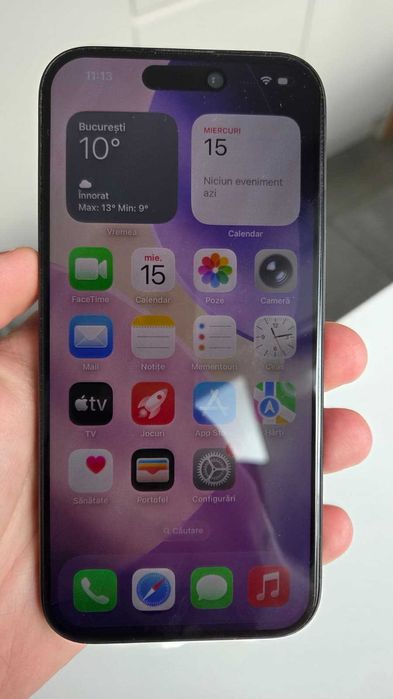 iPhone 15 PRO - 256 GB - stare impecabila + garantie Altex Martie 2026