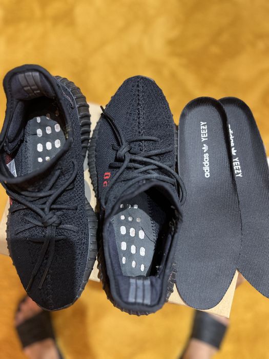 Yeezy 350 Black Red BRED