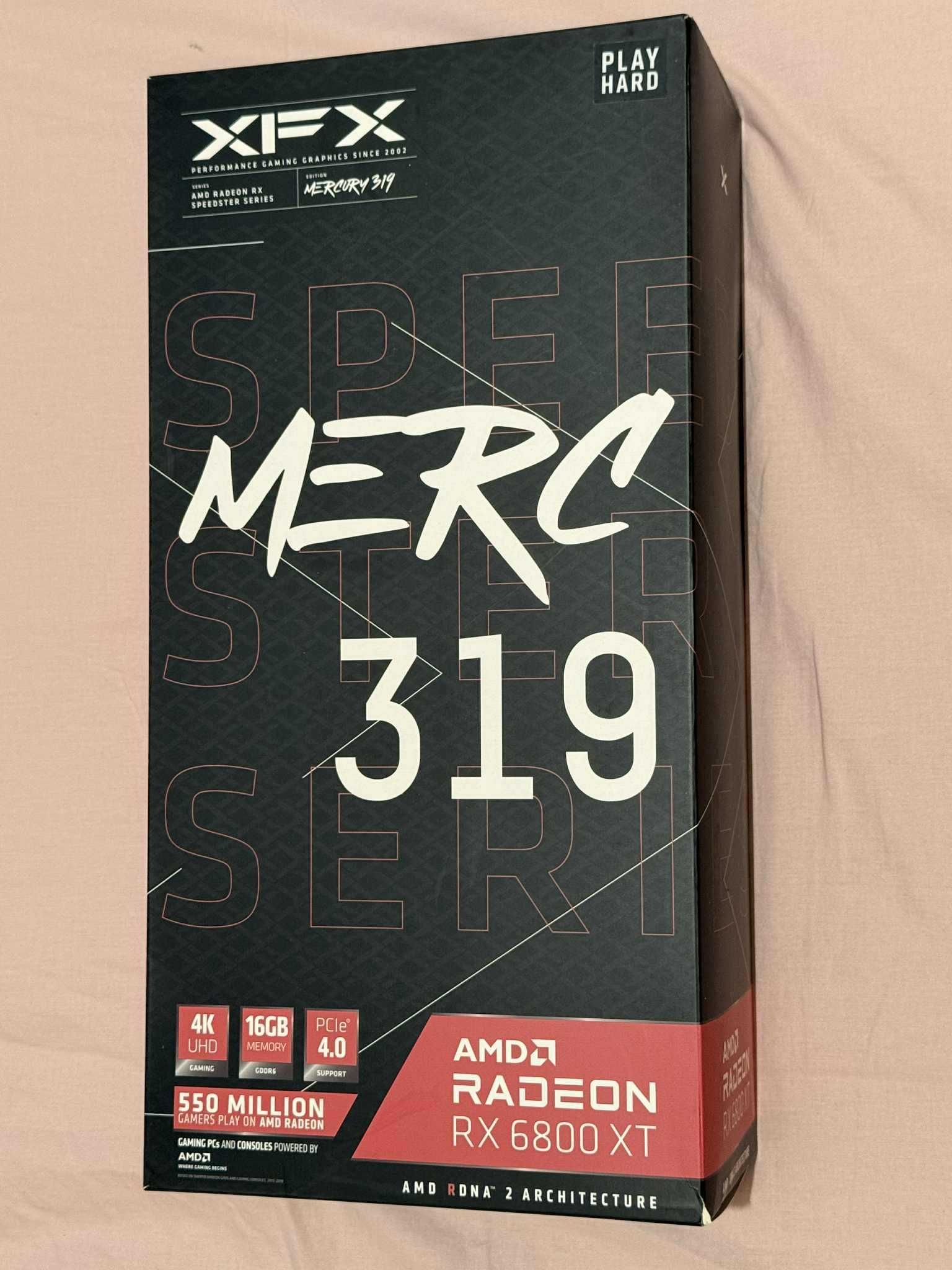 Продавам XFX Radeon RX 6800 XT MERC 319 BLACK – 16GB GDDR6