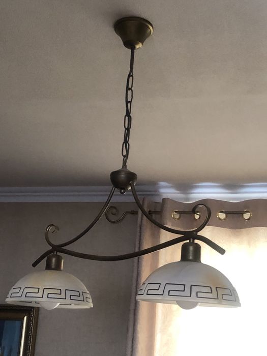 Комплект люстра и бра