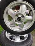Jante noi Mini One 15' 4x100 cu anvelope noi Bridgestone  175 65 15