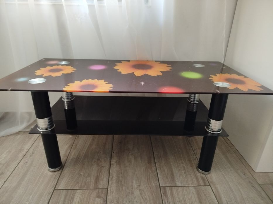 Măsuță cafea din sticla securizata