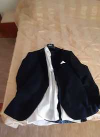 Costum XL complet ( camasa, centura, butoni, papion, pantofi Marelbo)