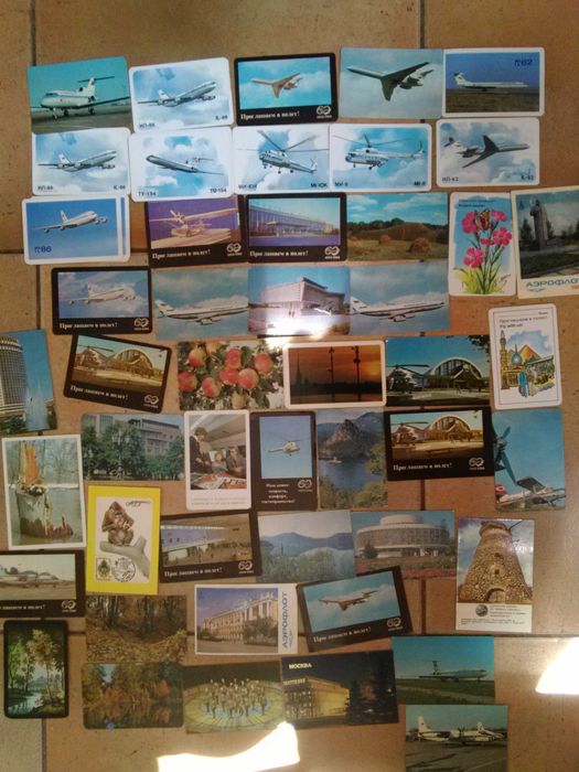 Коллекция разнообразных советских Календариков.