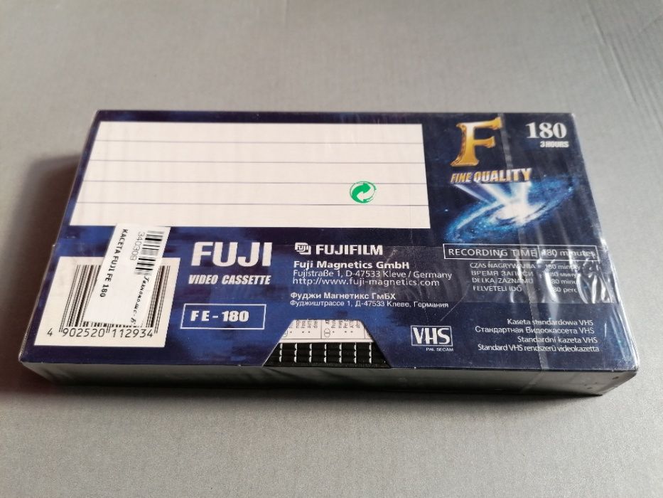 Видеокасета FUJI F 180 VHS