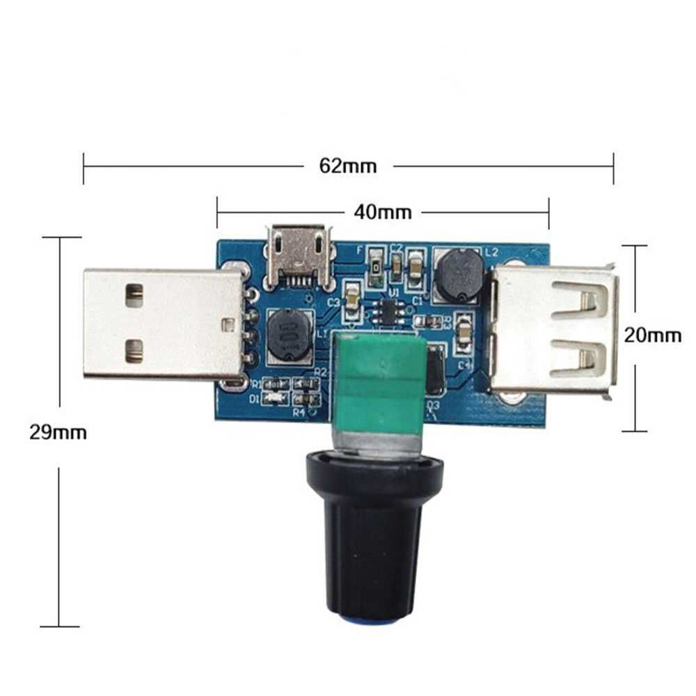 Регулятор мощности напряжения DC вход 5V выход 2,5-8V USB повышающий