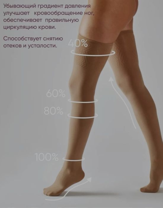 Чулки компрессионные Л размер