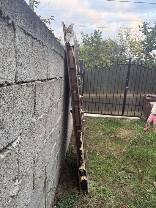 Ușă metalică de bloc sau curte