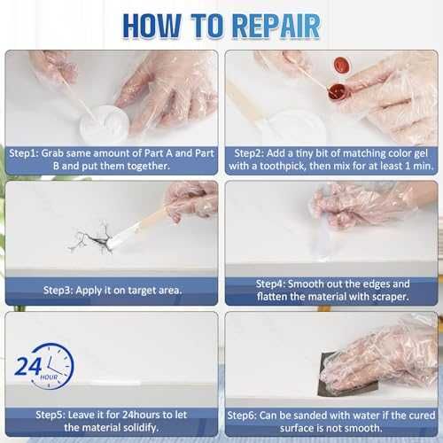 Нов Ремонтен комплект за баня — поправка на пукнатини и отчупвания