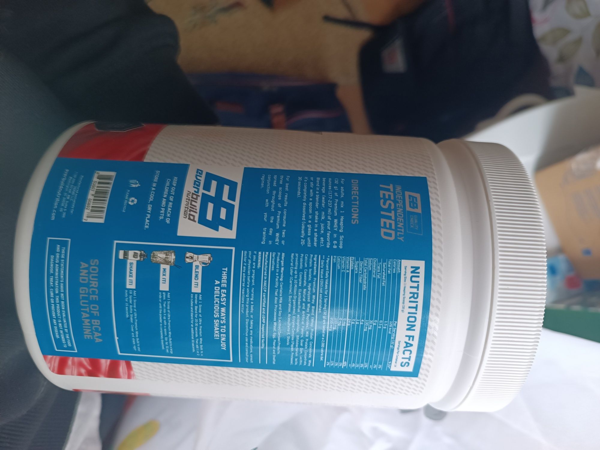 Proteine Whey cu aroma de căpșuni  (Everbuild)