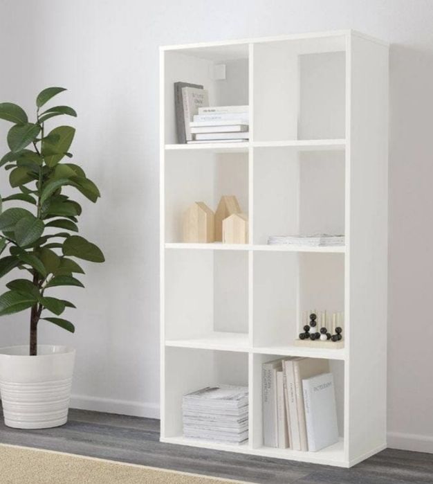 Шкаф стеллаж белый