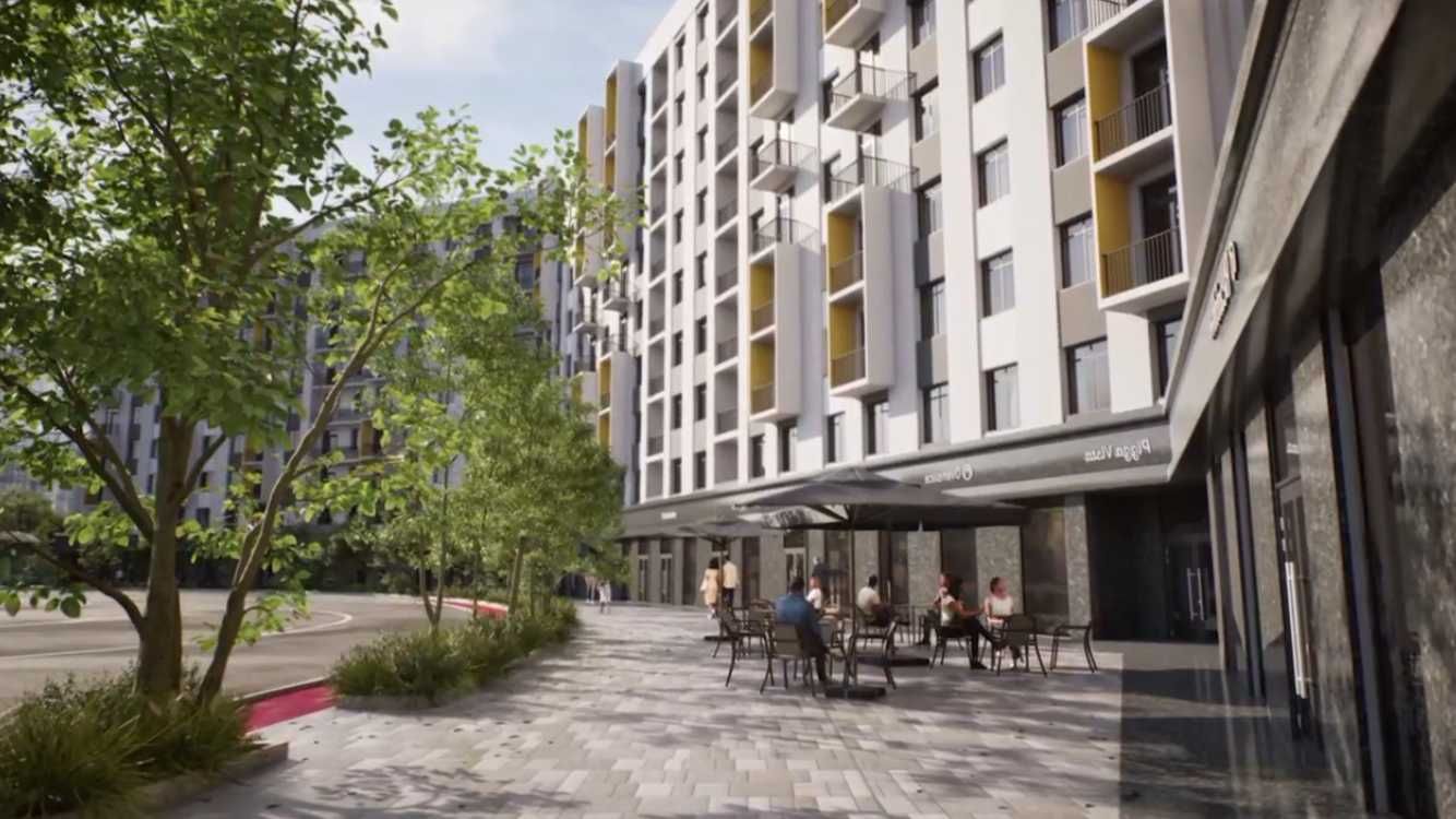 ЖК Fayzli hayot. 1-комнатная, 35 м². г. Ташкент, ТРЦ "Компас"