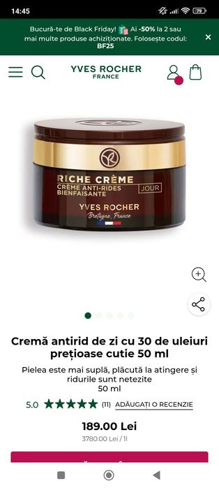 Cremă de față antirid