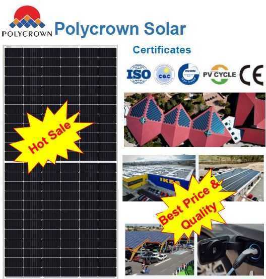 "Polycrown" Солнечные панели, А+. Моно. 550W. Панели высшего качества
