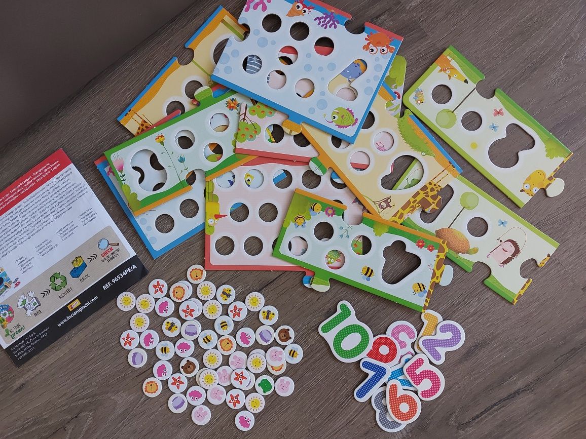Joc tactil Montessori Lisciani - set 2 jocuri