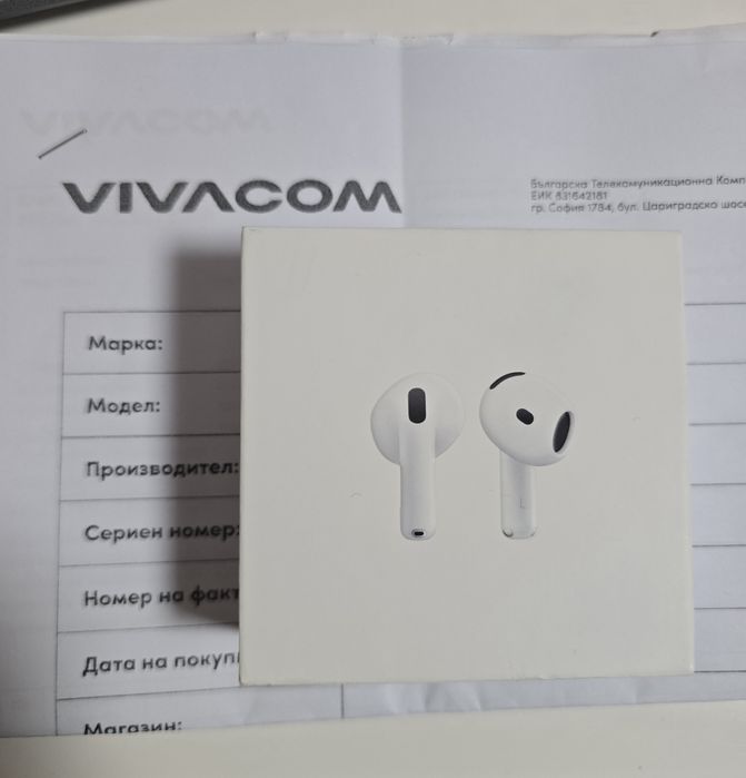 Airpods 4 чисто нови