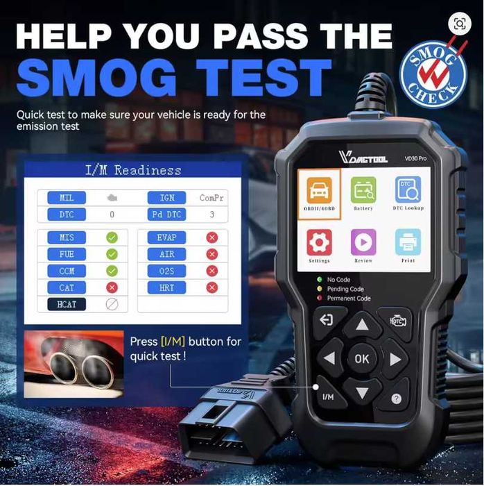 Tester diagnoza auto VDIAGTOOL VD30Pro (2025) – ca nou OBD2