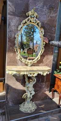 Италианска барокова конзола с огледало