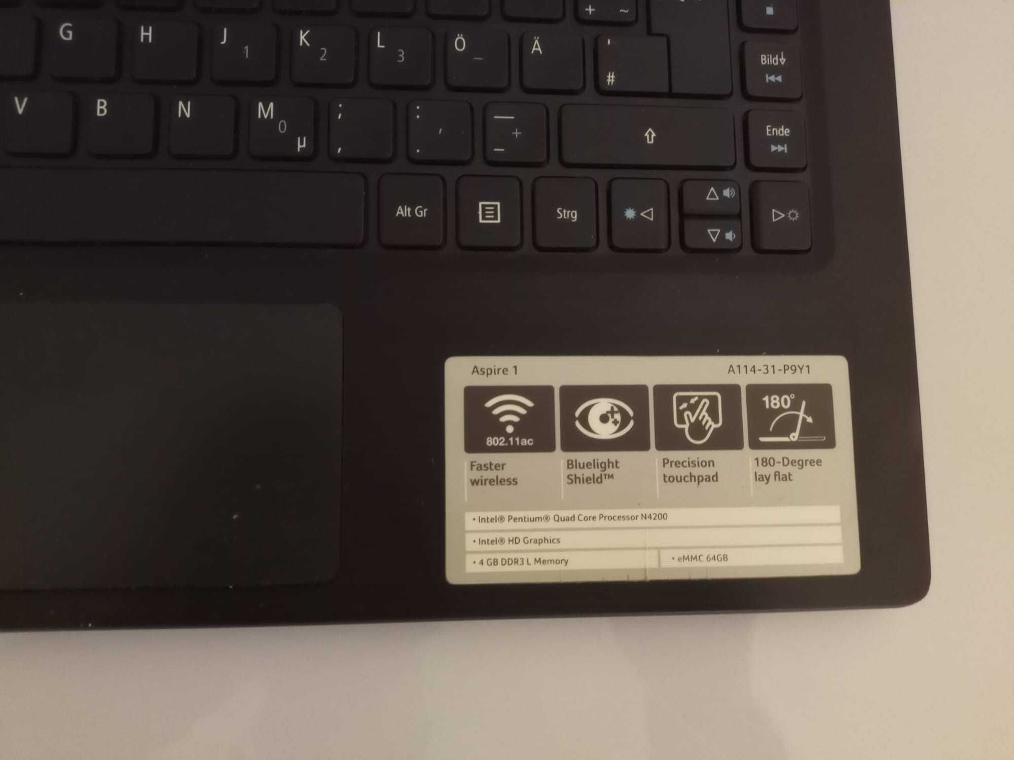 Laptop Acer Aspire 1