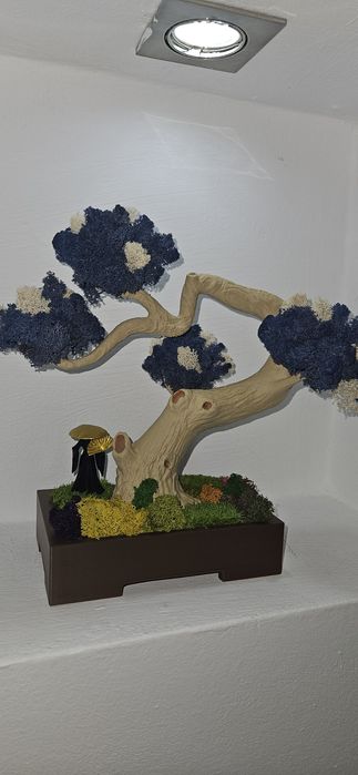Bonsai din Pla printabil si licheni stabilizati