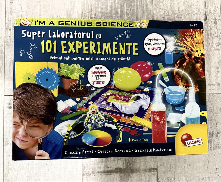 Noriel- Set de stiinta Lisciani, Super Laboratorul de 101 experimente