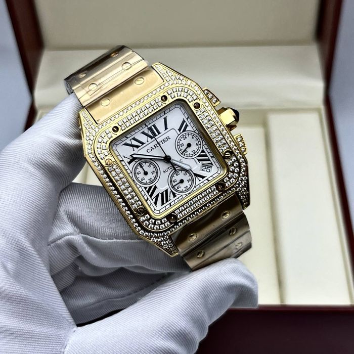 ceas cartier santos 100