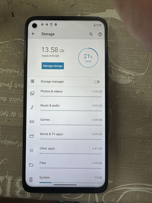 Motorola G8 power , 64 gb ,andr 11