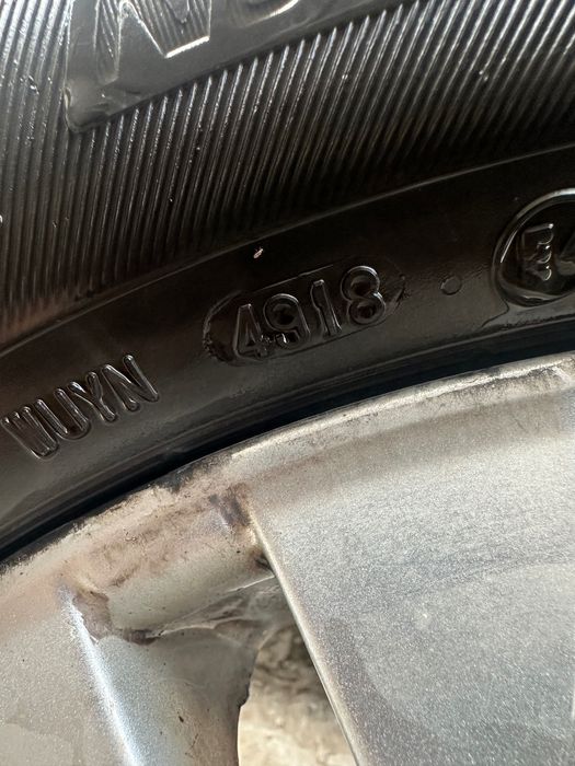 Vând 2 jante aliaj 16 5x108 + anvelope iarnă 215/55 R16