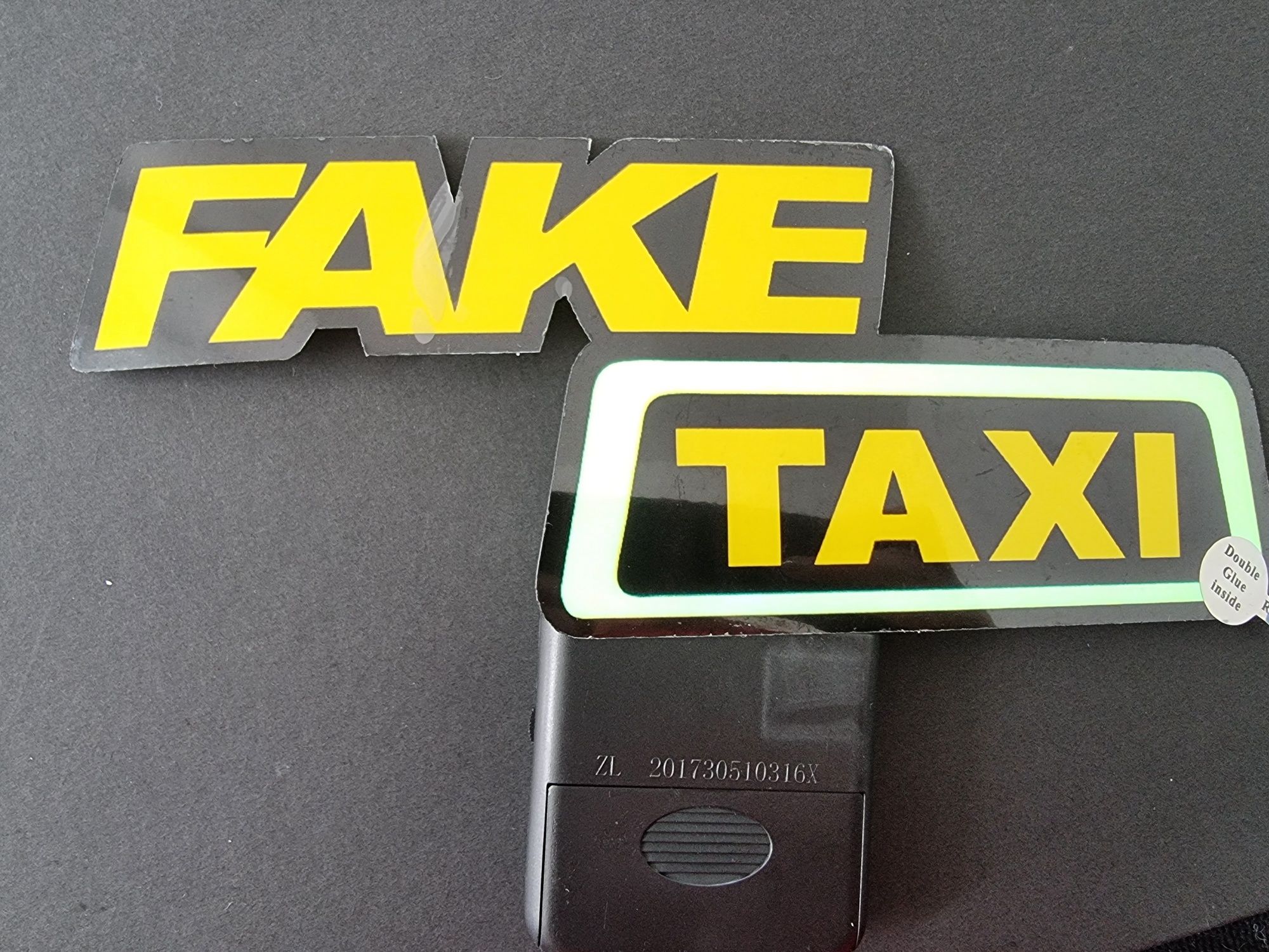 LED стикер  " FAKE TAXI "