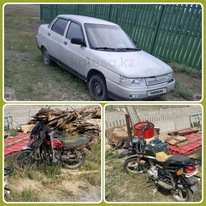 Ваз 2110 +2мотоцикл...