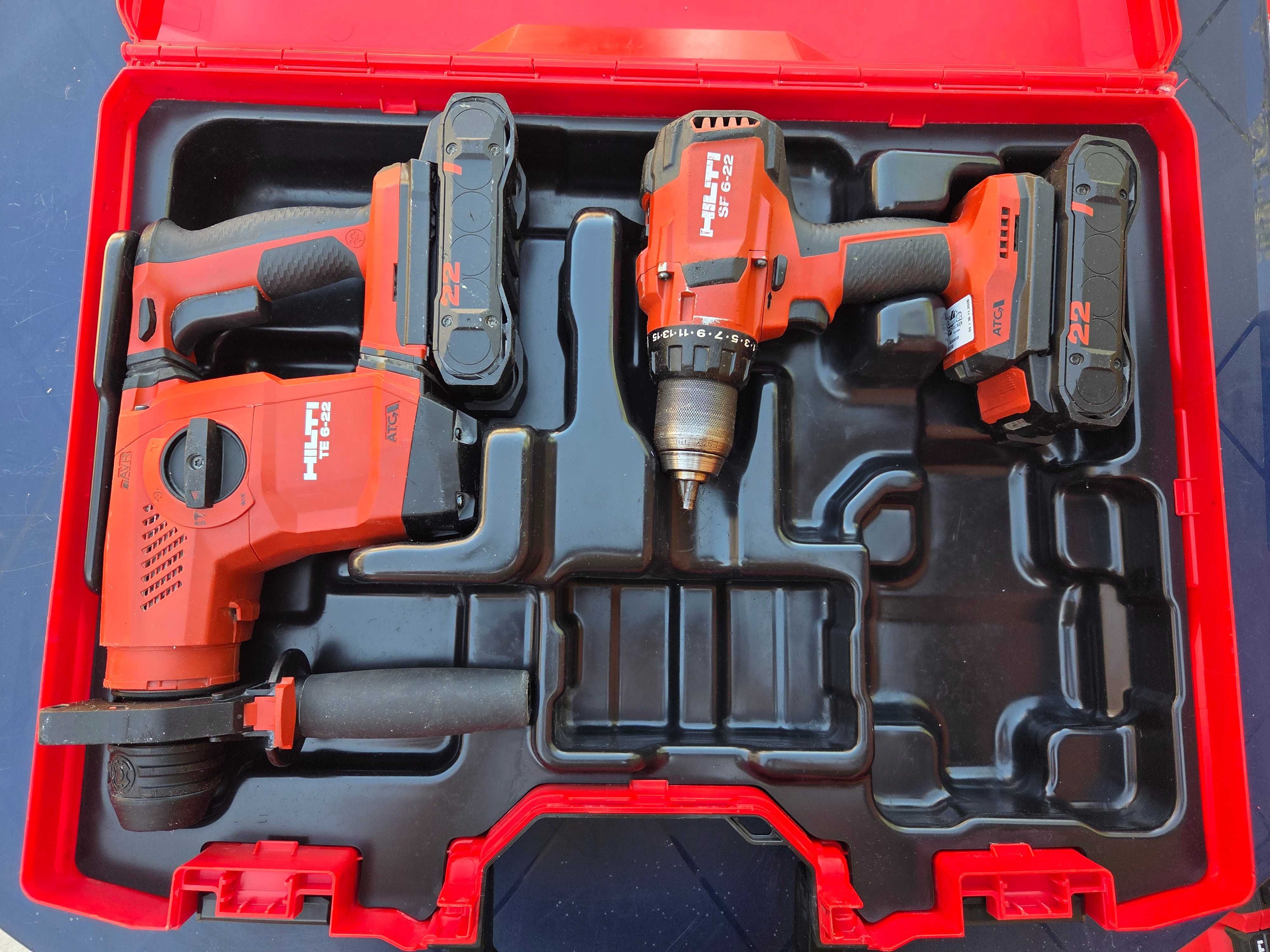 Hilti TE 6‑22 + SF 6‑22 ATC Nuron комплект с батерии - проф. машини