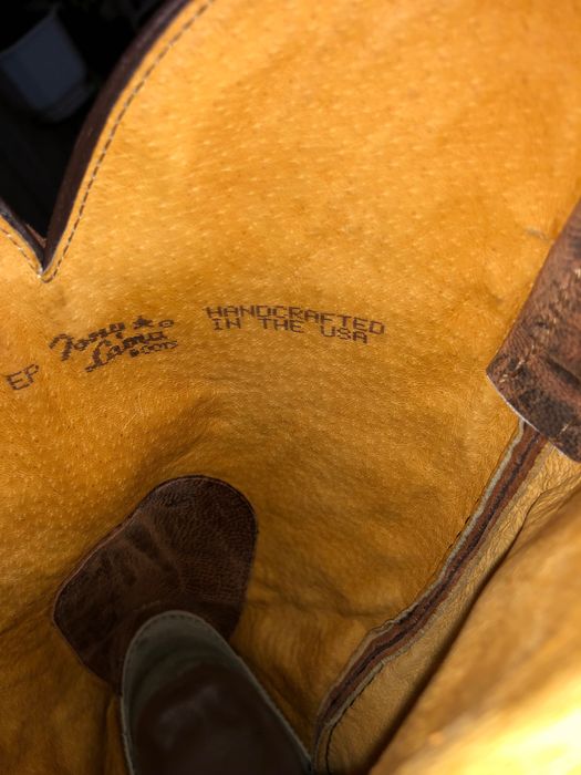 Чифт мъжки каубойски ботуши от естествена кожа ръчно изработени