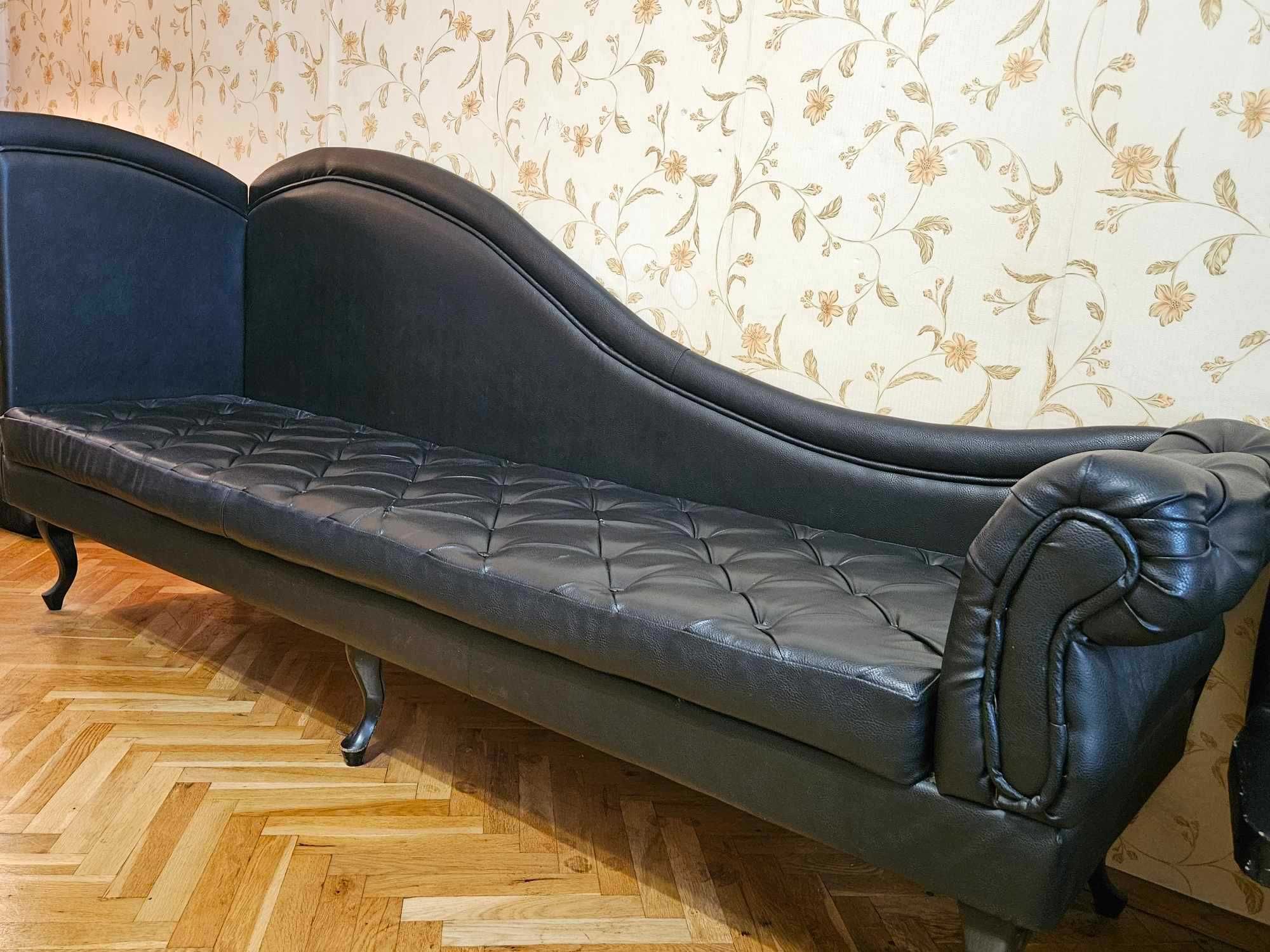 Кожена ъглова холна гарнитура (диван 3-ка, 2ка)
