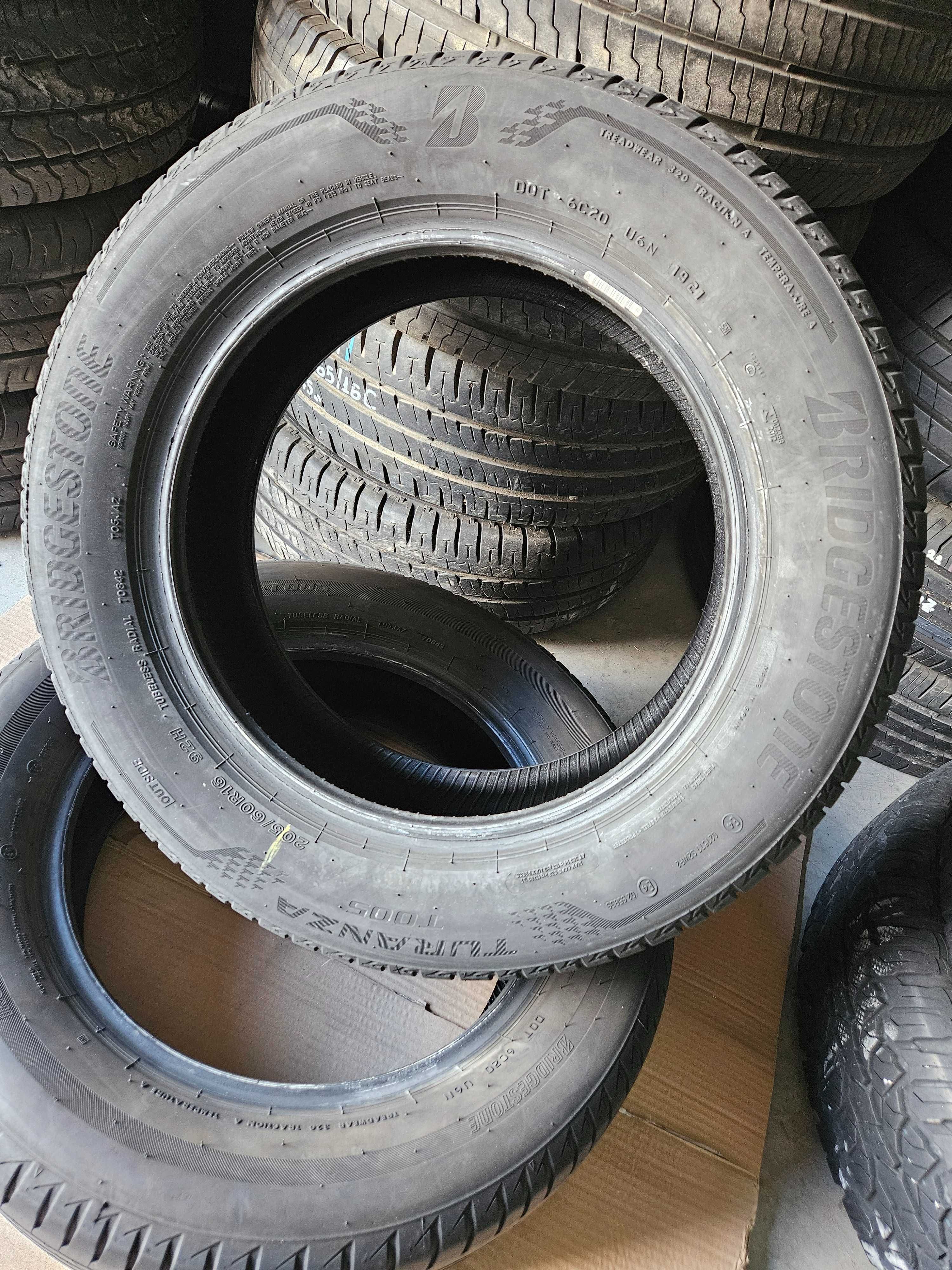 2бр 205/60/16   BRIDGESTONE 6,5мм грайфер дот:21г безплатен монтаж