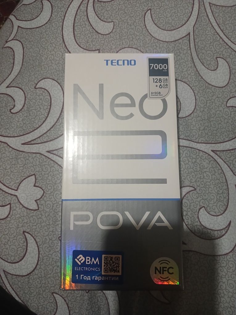 Techno pova 2  128 GB+6GB RAM 7000 MAH