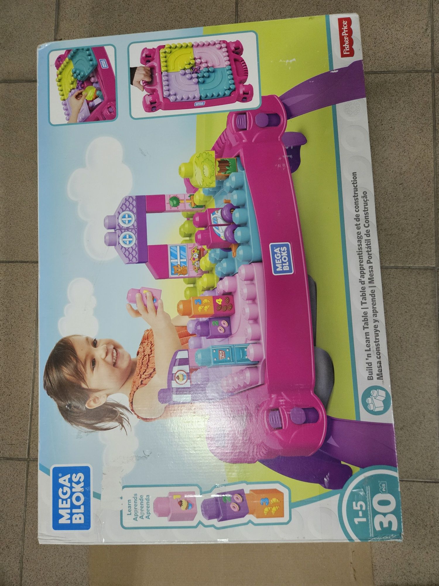 Конструктор с маса, Mega bloks, Fisher price, +125 елементи