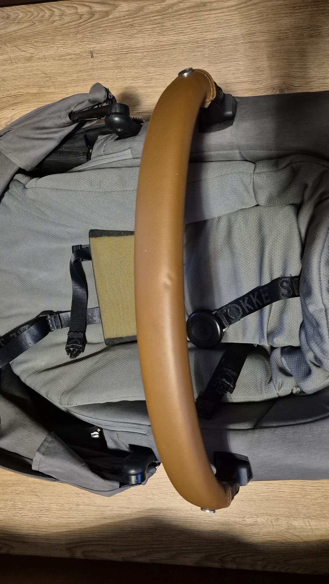Бебешка количка Stokke Xplory X, сива + бебешки кош